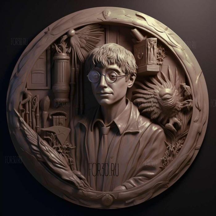 Harry Potter 4 stl model for CNC